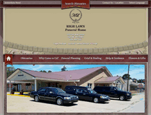 Tablet Screenshot of highlawnfuneralhome.frontrunnerpro.com