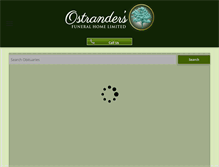 Tablet Screenshot of ostrandersfuneral.frontrunnerpro.com