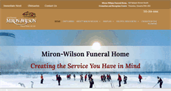 Desktop Screenshot of mironwilsonfuneral.frontrunnerpro.com