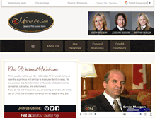 Tablet Screenshot of morganfuneralhomes.frontrunnerpro.com