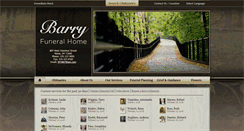 Desktop Screenshot of barryfuneralhome.frontrunnerpro.com