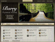 Tablet Screenshot of barryfuneralhome.frontrunnerpro.com